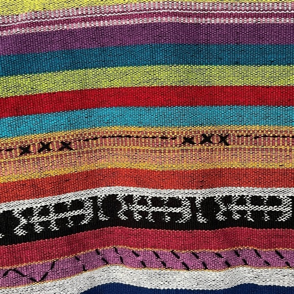 Chico's Design Southwestern Colorful Striped 100% Button Front Jacket Small - Picture 8 of 13